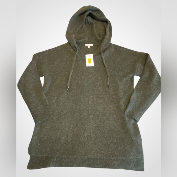 Westbound Sweaters - Dillards Westbound oversize Dark grey hoodie sweater high low hem NWT size S.